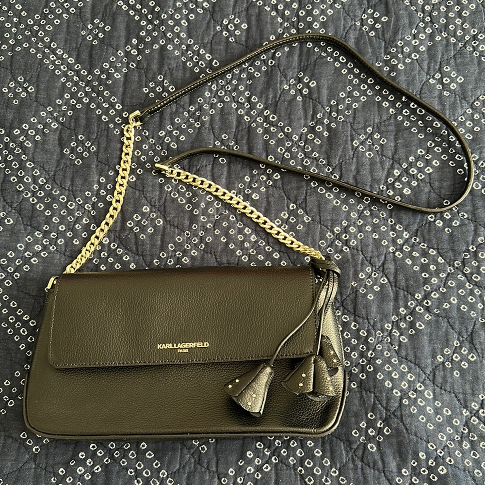 Karl Lagerfeld Black Crossbody Purse